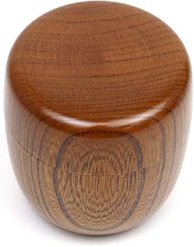 Amazon | 芳香園 茶道具 棗 茶器 なつめ 中棗 欅 拭漆 黒川清峰作 木製